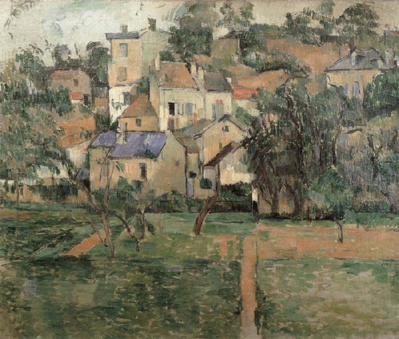 Paul Cezanne The Hermitage at Pontoise oil painting image
